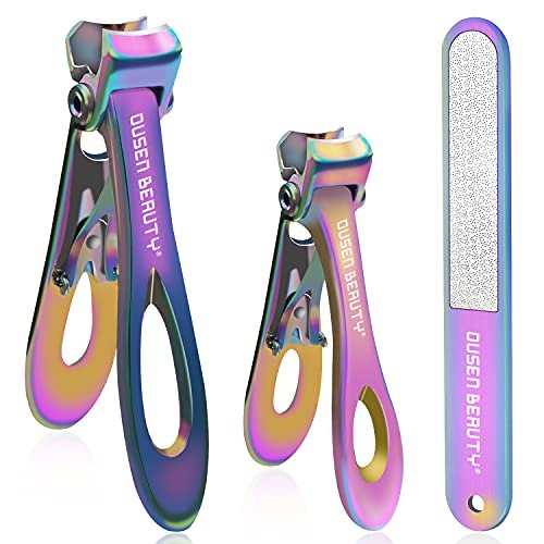 Majestique 2Pcs Nail Clipper, Compact Nail Cutter Big Size and Small Size  with Curved Blades for Trimming and Grooming for Women and Men (Color May  Very) : Amazon.in: Beauty