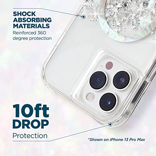 for iPhone 14 Pro Case - [10FT Drop Protection] [Compatible with MagSafe]  Magnetic Cover with Cute Bling Sparkle for iPhone 14 Pro 6.1 Anti-Scratch