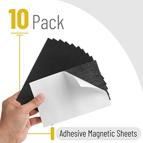 Adhesive Magnetic Sheets, 4 x 6, 20 Pack, Magnetic Sheet - Mr. Pen Store
