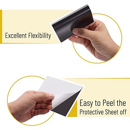 Adhesive Magnetic Sheets - 4 x 6 10 PCs - Sticky Sheets