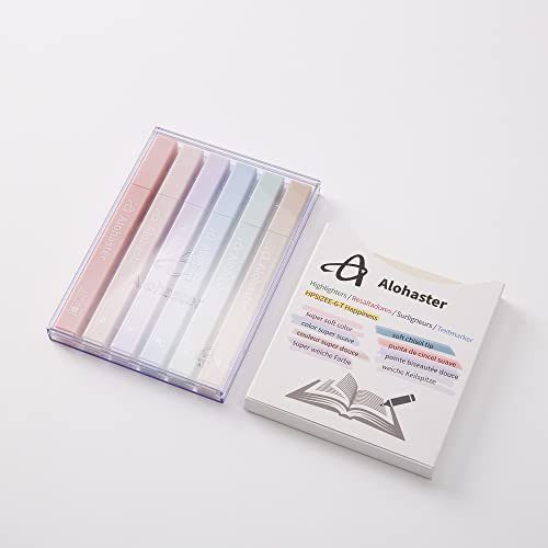 Highlighters Aesthetic Pastel Cute Highlighter, Bible Highlighters and Pens  No Bleed, with Assorted Colors, Dry Fast Easy to Hold for Journal Bible  Planner Notes School Office Supplies - style 2 