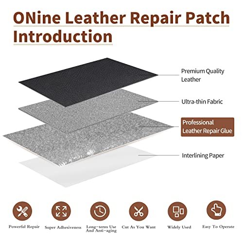 Leather Repair Tape 3X60 inch Patch Self Adhesive for Sofas, Car Seats,  Handbags