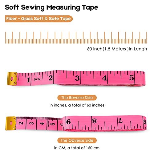 Tailor Diet Sewing Measuring Tape Measure Soft Ruler 3/4 Wide, 60
