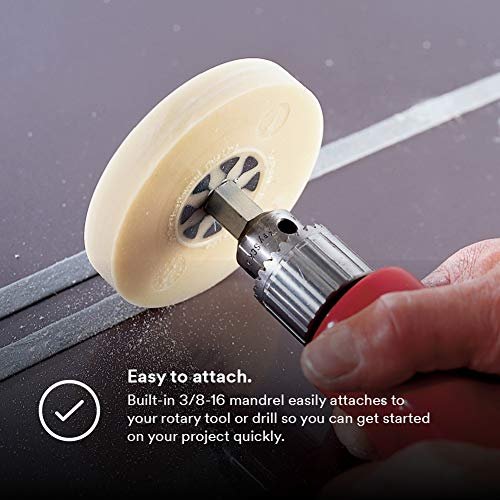 Cubitron 3M Stripe Off Wheel Adhesive Remover Eraser Wheel Removes  Decals