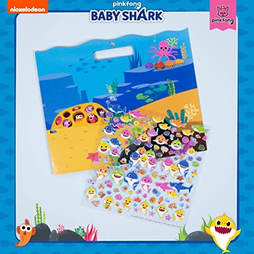 Horizon Group Usa Baby Shark Sticker Play Set 100 Reusable Puffy