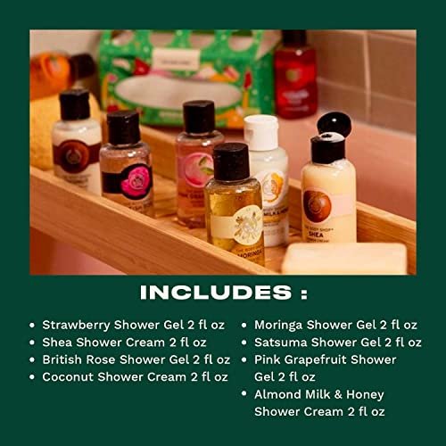 The Body Shop Refresh & Rejoice Shower Gels Gift Set, Contains 8 Creams