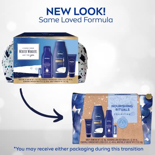 NIVEA Skin Care Set For Her, Nourishing Body Wash, Moisturizing Body