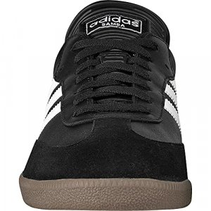 adidas Men's Samba Classic Soccer Shoe,Black/Running White,9.5 M US