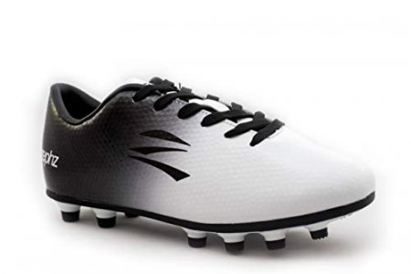 zephz Wide Traxx White/Black Soccer Cleat Adult 9.5