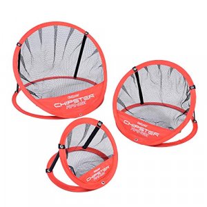 GoSports Chipster Golf Chipping Pop Up Practice Net, Practice & Improve Your Short Game, 3 Piece with Carrying Case, Red