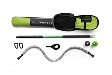 GolfForever Swing Trainer - World's First Complete Golf Training Aid - The Perfect Training Tool for The Course and Home - Comes with Free 30 Day Sub
