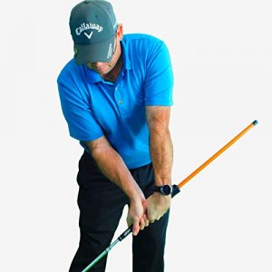 Anti-Flip Stick Impact Golf Swing Training Aid | Teaches Proper Impact & Swing Plane | Golf Swing Trainer | Golf Chipping Practice Aid