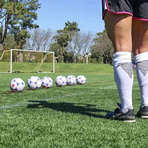 GoSports Premier Soccer Ball with Premium Pump 6 Pack, Size 5