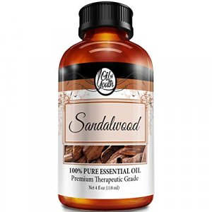 Oil of Youth Sandalwood Essential Oil - Therapeutic Grade for Aromatherapy,  Diffuser, Meditation, Candle Soap Making - Dropper - 4 fl oz