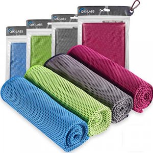 Cooling Towels for Neck and Face 4pc, Cooling Rag Cool Towels for Neck, Cooling Towels for Hot Weather, Athletes, Workout Towel for Sweat, Towels for