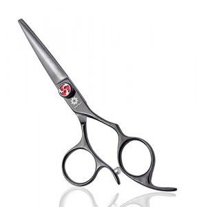 5.5 inches Professional Barber Razor Edge Hair Cutting Scissors/Shears - Adjustment Tension Screw - Mustache/Beard Trimming Hairdressing Cutting Scis