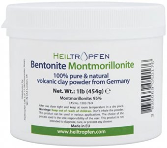 Bentonite Montmorillonite powder, 1 Pound, ULTRA FINE, Montmorillonite content: 95%, Natural Mineral Dust. Heiltropfen