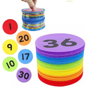 ForTomorrow Carpet Markers with Numbers - 36 Pcs 4