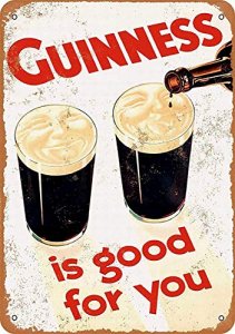Fsdva 8 x 12 Metal Sign - 1929 Guinness is Good You - Retro Wall Decor Home Decor