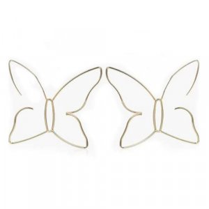 fxmimior Fashion Women Bohemian Gold Big Butterfly Earrings Tassels Long Chain Drop Dangle Earrings Jewelry for Women and Girls