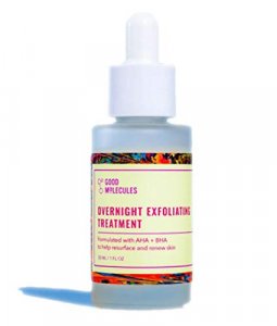 Good Molecules Overnight Exfoliating Treatment 30ml/1oz - Facial Exfoliant With AHA to Resurface