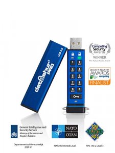 iStorage datAshur PRO 256-bit 8GB USB 3.0 secure encrypted flash drive IS-FL-DA3-256-8