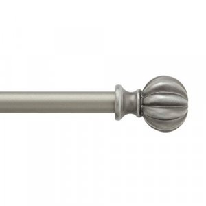 Kenney - 71631 Rachel Standard Decorative Window Curtain Rod, 28 to 48-Inch, Italian Pewter