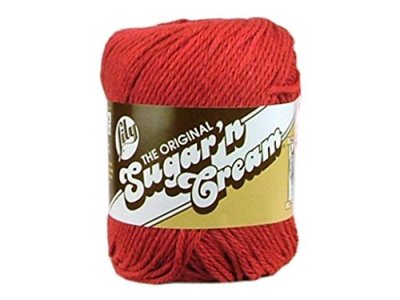 Lily Sugar'n Cream Yarn - Solids-Country Red