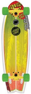 Santa Cruz Skate Land Shark Rasta Sk8 Complete Skate Boards, 8.8 x 27.7-Inch