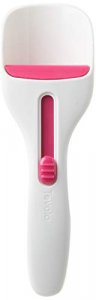 Tovolo Scoop with Silicone Plunger, Measures Equal Cupcakes or Muffins One-Touch Sliding Button Dispenses Batter, Dishwasher-Safe & BPA-Free, 1 Count