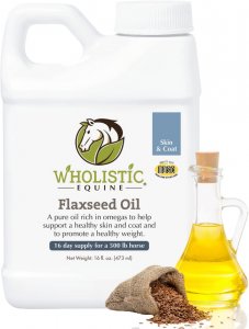 Wholistic Pet Organics Flaxseed Oil: Organic Flaxseed Oil for Dogs - Flax Oil Dog Supplement with Antioxidant Rich Rosemary - 16 Oz