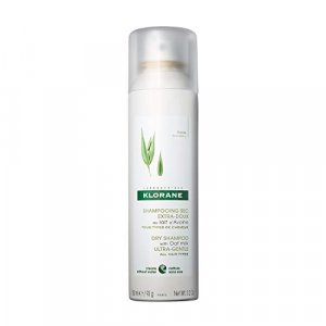 Klorane Dry Shampoo with Oat Milk, Ultra-Gentle, All Hair Types, No White Residue, Paraben & Sulfate-Free, 3.2 oz.