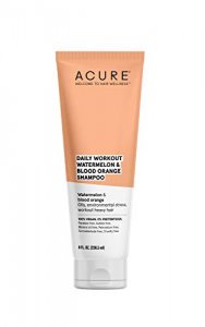 ACURE Daily Workout Watermelon Shampoo | 100% Vegan | For Oily, Environmental Stressed, Workout Heavy Hair | Watermelon & Blood Orange - Gentle Every