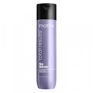 MATRIX Total Results So Silver Color Depositing Purple Shampoo For Neutralizing Yellow Tones | Tones Blonde & Silver Hair | For Color Treated Hair
