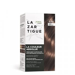 Lazartigue La Couleur Absolue 5.00 Light Chestnut - Permanent Haircolour with Botanical Extracts - Nourishing Color and Shine - Free From Ammonia, PP