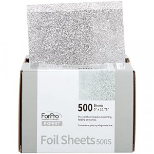 ForPro Vivid Rose Embossed Foil Sheets, Aluminum Foil, Pop-Up Foil  Dispenser, Hair Foils for Color Application and Highlighting Services, Food  Safe