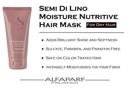 Alfaparf Milano Semi Di Lino Moisture Nutritive Travel Size Mask for Dry  Hair, 1.69 fl. oz. - Imported Products from USA - iBhejo