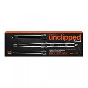 Paul Mitchell Pro Tools Express Ion Unclipped 3-in-1 Ceramic Interchangeable Curling Wand, 3 Barrels for Multiple Hairstyles