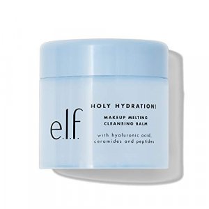 e.l.f. Holy Hydration! Makeup Melting Cleansing Balm, Face Cleanser & Makeup Remover, Infused with Hyaluronic Acid to Hydrate Skin, 2 Oz