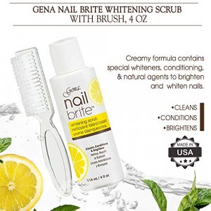 Gena Nail Brite Whitening Scrub with Brush, Cleans Conditions & Brightens  Nails, 4 oz - Imported Products from USA - iBhejo
