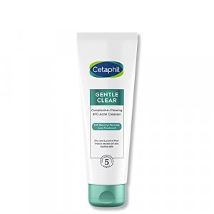 Cetaphil Gentle Clear Complexion-Clearing BPO Acne Cleanser with 2.6% Benzoyl Peroxide, Creamy and Soothing for Sensitive Skin, Suitable for All Skin
