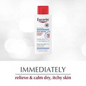 Eucerin Itch Relief Intensive Calming Lotion, Itch-Relieving Lotion for Sensitive Dry Skin, 8.4 Fl Oz Bottle