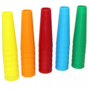 Rehabilitation Advantage Large Stacking Hand Cones, Set of 30
