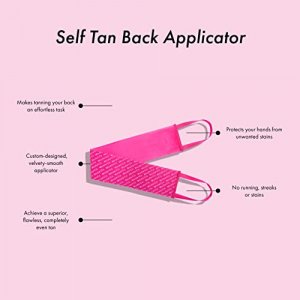 ModelCo Self-Tan Reusable Back Applicator - Makes Tanning Your Back Effortless - Washable Design - Double Handles for Control and Distribution of Tan