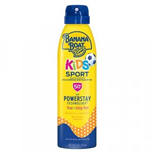 Banana Boat Kids Sport Sting-Free, Tear-Free, Reef Friendly, Broad Spectrum Sunscreen Spray, SPF 50, 6oz.