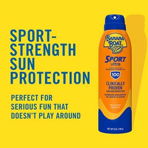 Banana Boat Sport Ultra, Broad Spectrum Sunscreen Spray, SPF 100, 6oz.