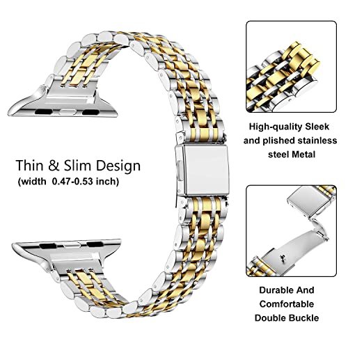 Double Row Chain Band for Apple Watch 3 4 5 6 SE