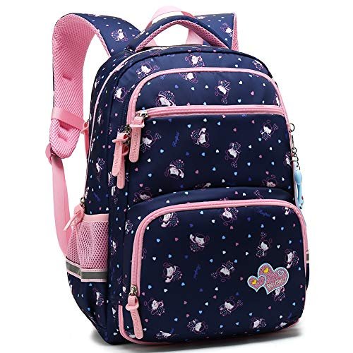 Mifulgoo Kids Girls School Backpack With Chest Strap Princess Cute