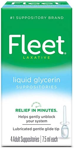 2 Pack- Fleet Glycerin Suppositories for Constipation Relief Adult