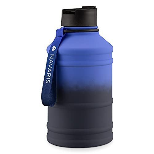 2.2L / 74oz BpA Free Blue Water Bottle by New Wave Enviro